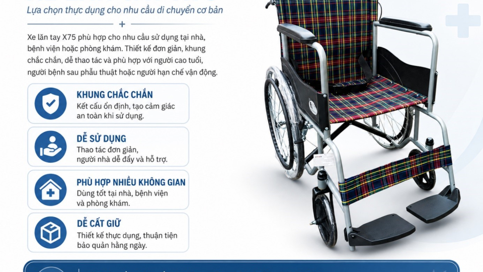 Xe lăn X75 giá bao nhiêu? Những yếu tố cần xem trước khi mua